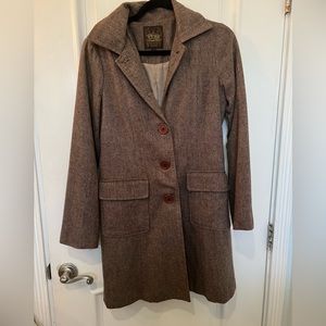 Long brown coat size medium